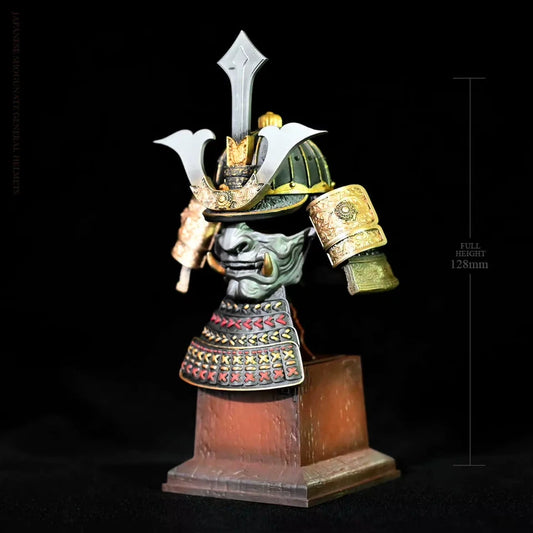 Samurai Oni Mask Collectible Desktop Ornament Décor  PVC 5" [No Box]