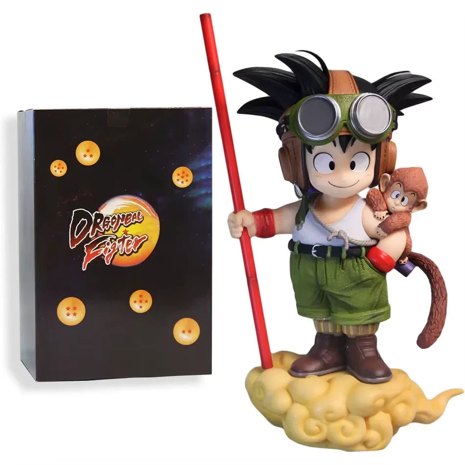 Young Goku & Monkey Dragon Ball Z Anime Collectible Figure PVC 5.5" [Boxed]