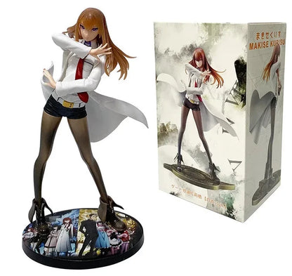 Kurisu Makise Lab Coat Steins;Gate Anime Figure Model Statue PVC 7.5" [Boxed]