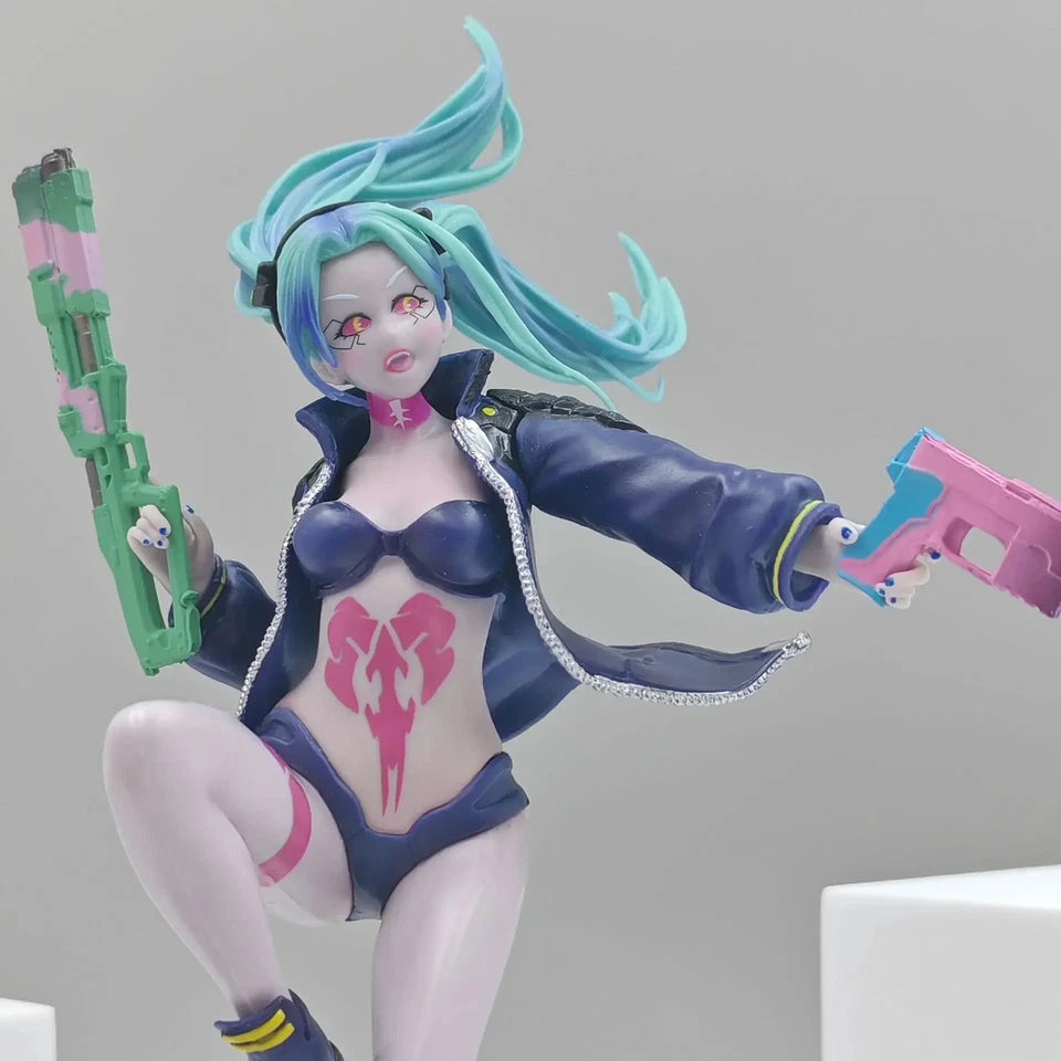 Rebecca The Destroyer Cyberpunk Edgerunners Popular Anime Figure PVC 9" [Boxed]