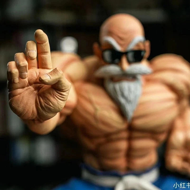 Master Roshi Buff Dragon Ball Z Classic Anime Figure Model Statue PVC 4" [No Box]