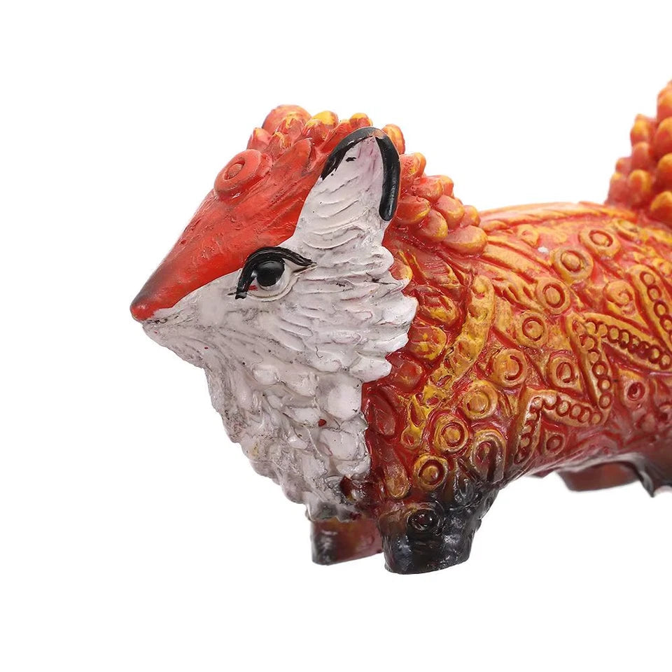 Amatsu Fox Chaste☆Chase! Ornament Home Decor Cute Statue Resin PVC 1.5" [No Box]