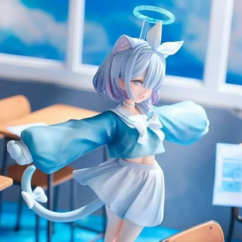 Arona Neko Student Blue Archive RPG Kawaii Nekomimi Figure PVC 8" [Boxed]