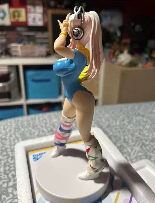 Super Sonico Zumba Outfit Nitroplus Kawaii Anime Figure PVC 7" [Boxed] *Adult Collectible*