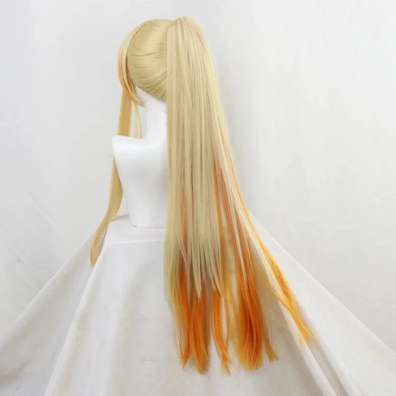 Zenitsu Agatsuma Long Hair Wig Demon Slayer Cosplay 37"  Heat Resistant - Synthetic