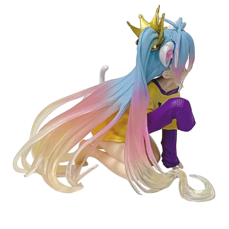 Shiro Nekomimi Pajamas No Game No Life Anime Figure Model Statue PVC 4" [Box]