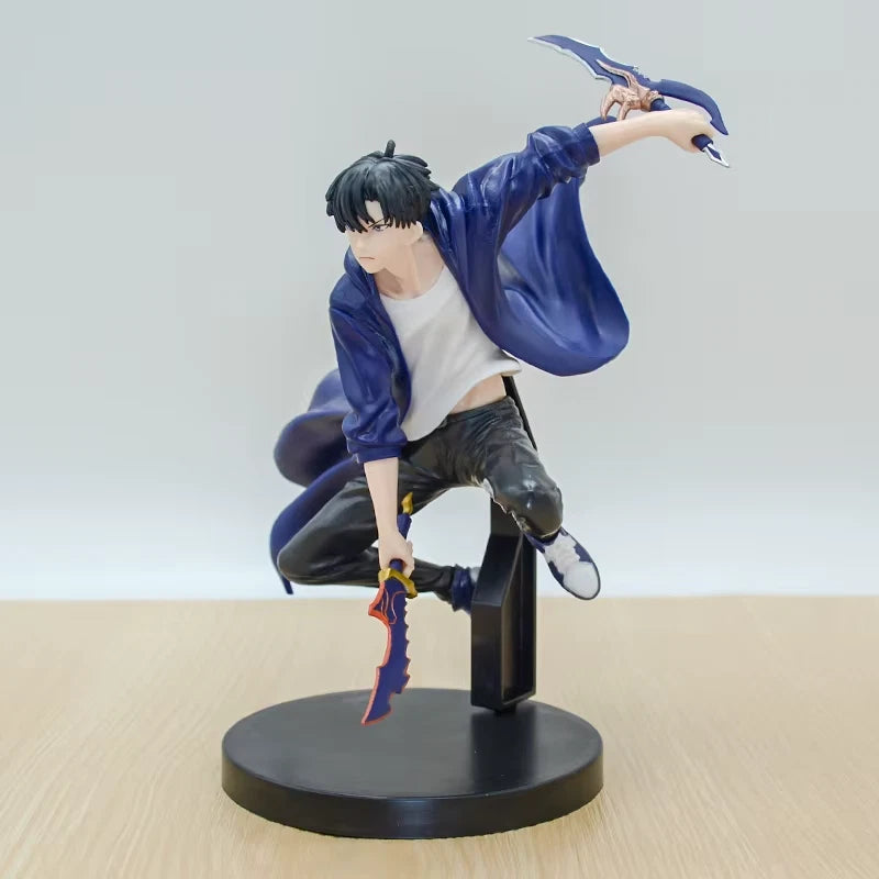 Sung Jin-woo Dual Wield Solo Leveling Collectible Anime Figure PVC 7" [Boxed]