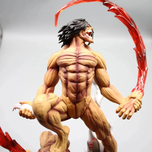 Eren vs Jaw Titan Attack on Titan AOT Best-Selling Anime Figure PVC 11.4" [Boxed]
