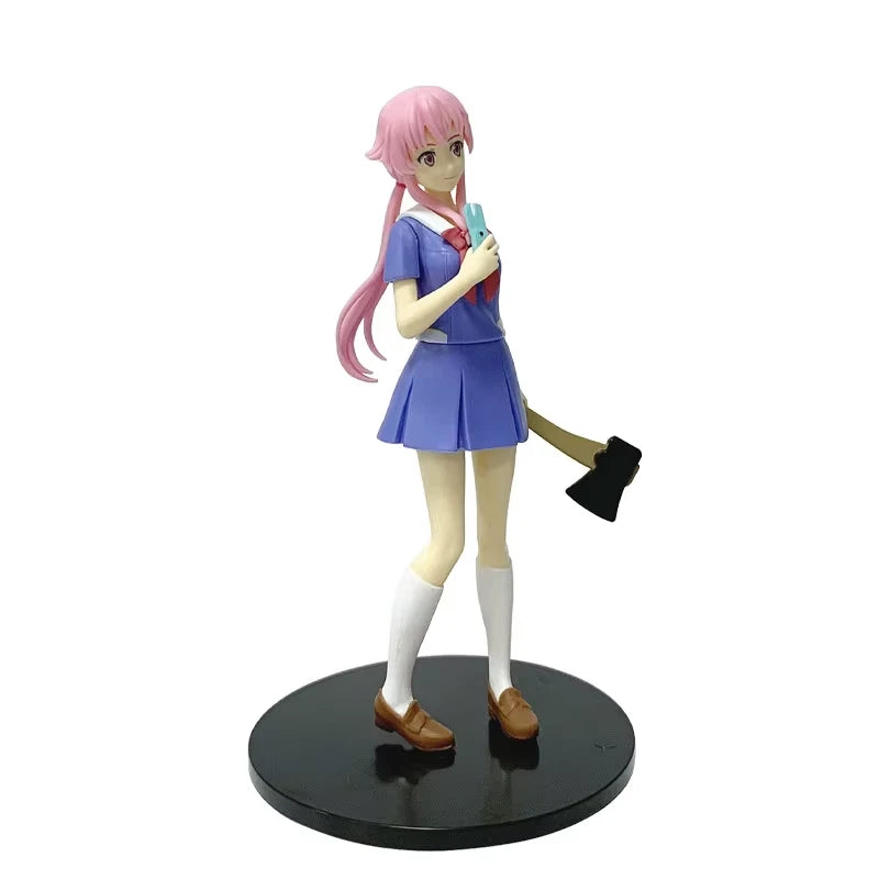 Yuno Gasai Wielding Axe Future Diary: Redial Anime Figure Model PVC 6.5" [Boxed]