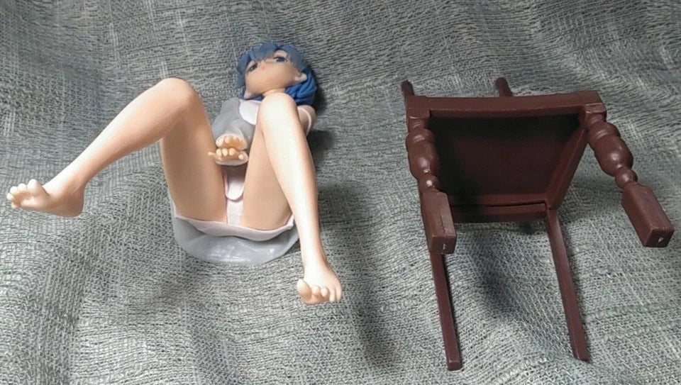 Rem Pajamas Re: Zero Anime Kawaii Desktop Petite Figure PVC 6.6" [No Box]