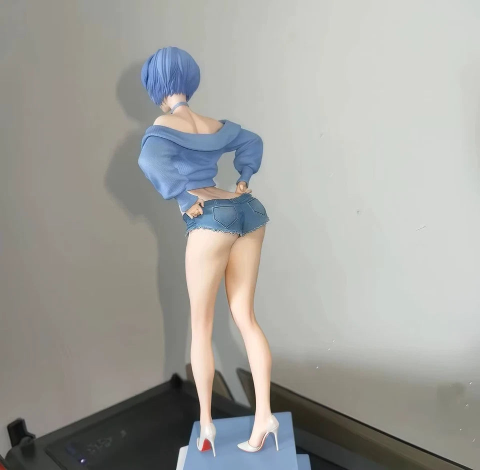 Rei Ayanami Casual Outfit Neon Genesis Evangelion Kawaii Anime Figure PVC 11.8" [Boxed]
