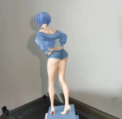 Rei Ayanami Casual Outfit Neon Genesis Evangelion Kawaii Anime Figure PVC 11.8" [Boxed]