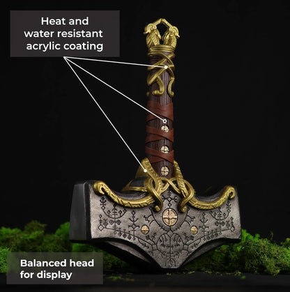 Kratos Mjolnir Thor's Hammer God of War RPG Cosplay Toy 15" [Boxed] *No Glow*