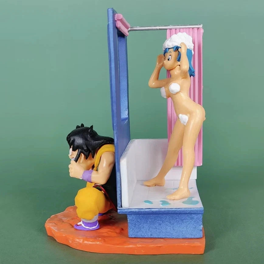 Bulma & Yamcha Dragon Ball Z Funny Anime Figure Model Statue PVC 4" [Adult Collectible]