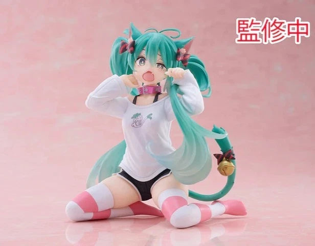 Hatsune Miku Neko Project DIVA Vocaloid Kawaii Desktop Figure PVC 4.5" [No Box]