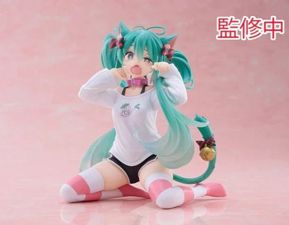 Hatsune Miku Neko Project DIVA Vocaloid Kawaii Desktop Figure PVC 4.5" [No Box]