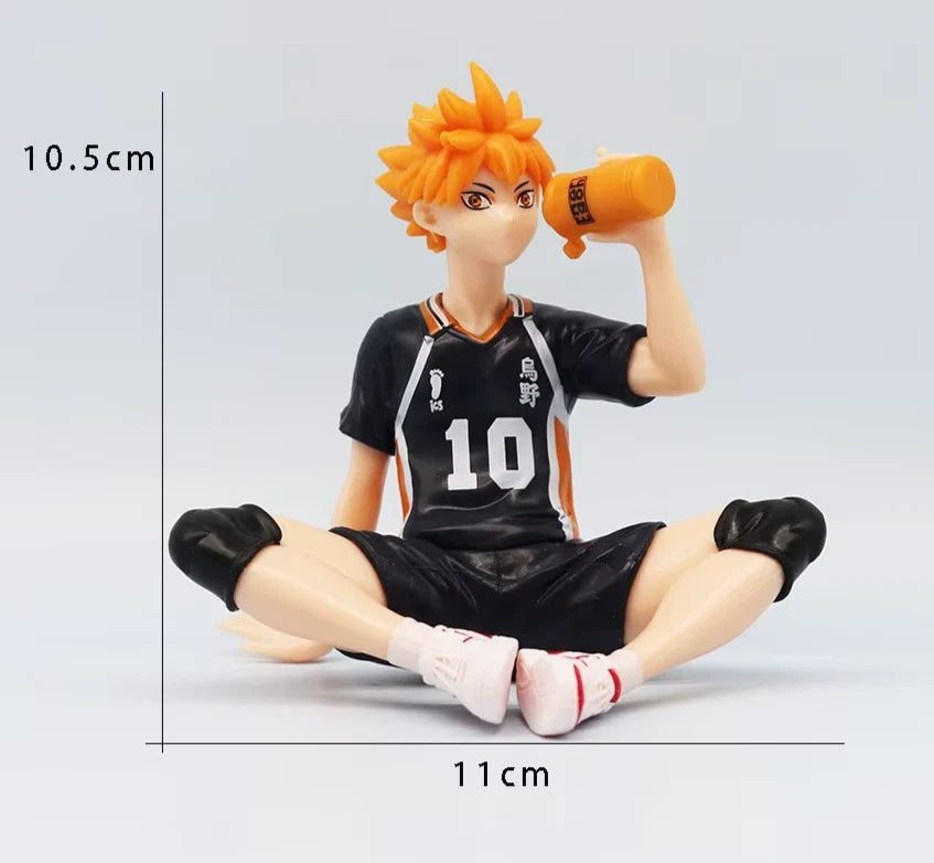 Shoyo Hinata Drinking Water Haikyu!! Classic Anime Figure Model PVC 4" [Boxed]