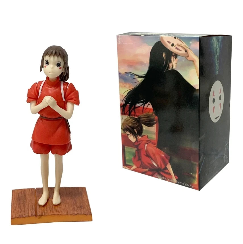 Chihiro Ogin, Kaonashi Spirited Away Movie Anime Figure Model Statue PVC 5" [Boxed]