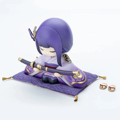 Raiden Shogun Kimono Genshin Impact RPG Kawaii Chibi Figurine PVC 3.9" [No Box]