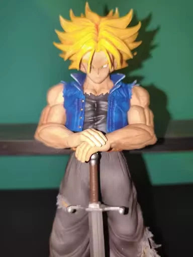 Future Trunks Super Saiyan Dragon Ball Z Anime Collectible Figure PVC 9" [No Box]