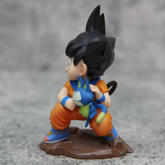 Young Goku & Puar Dragon Ball Z Anime Collectible Action Figurine PVC 4" [Boxed]