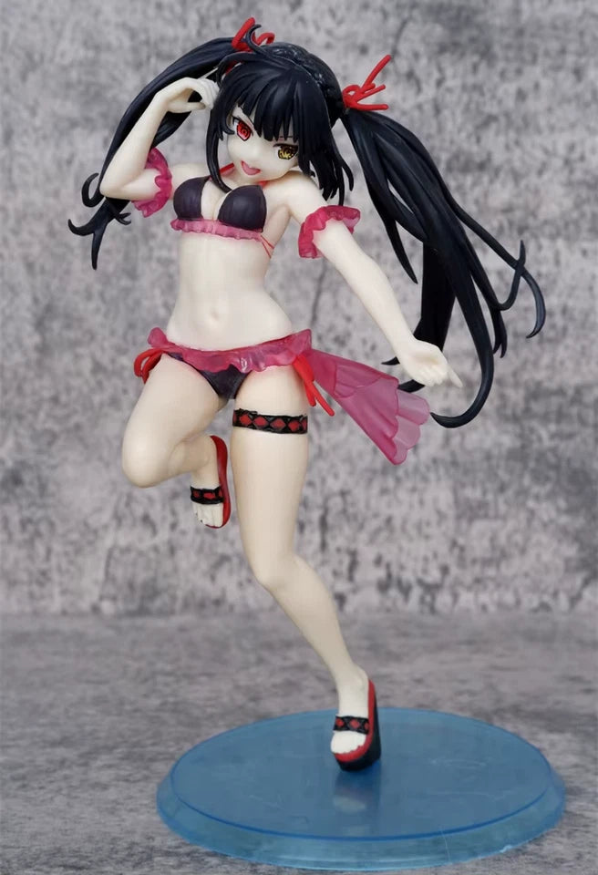 Kurumi Tokisaki Swimsuit Date A Live Anime Kawaii Waifu Figure PVC 7.8" [No Box]