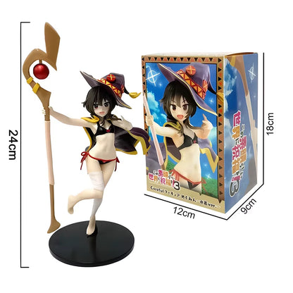 Megumin Bikini KonoSuba Anime Collectible Petite Kawaii Figure PVC 7" [Boxed]