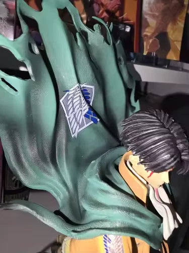Levi Ackerman Battle Damage Ver. Attack on Titan AoT Anime Figure PVC 13.7" [Boxed]