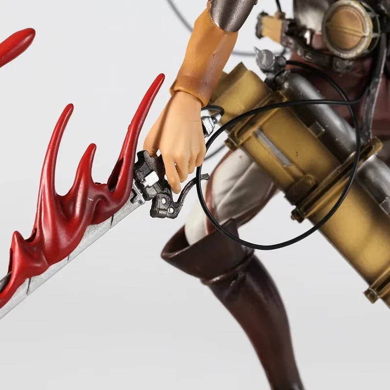 Levi Ackerman Battle Damage Ver. Attack on Titan AoT Anime Figure PVC 13.7" [Boxed]