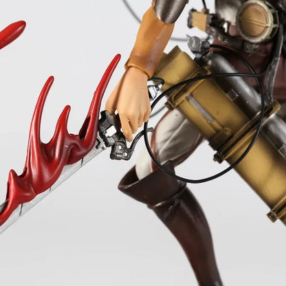Levi Ackerman Battle Damage Ver. Attack on Titan AoT Anime Figure PVC 13.7" [Boxed]