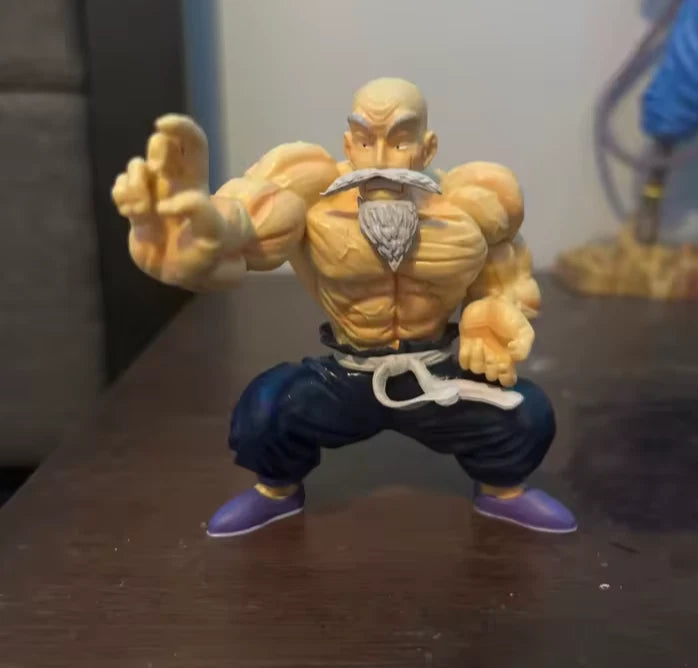 Master Roshi Buff Dragon Ball Z Classic Anime Figure Model Statue PVC 4" [No Box]