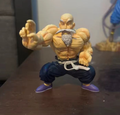 Master Roshi Buff Dragon Ball Z Classic Anime Figure Model Statue PVC 4" [No Box]