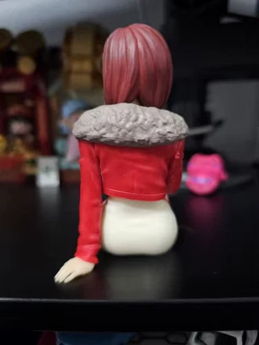 Momo Ayase Sitting Dandadan Anime Collectible Kawaii Figure PVC 3.3" [No Box]