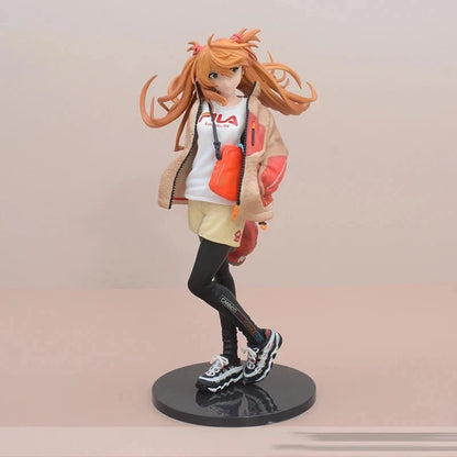 Asuka Sohryu Radio Eva Neon Genesis Evangelion Anime Figure Model PVC 9" [No Box]