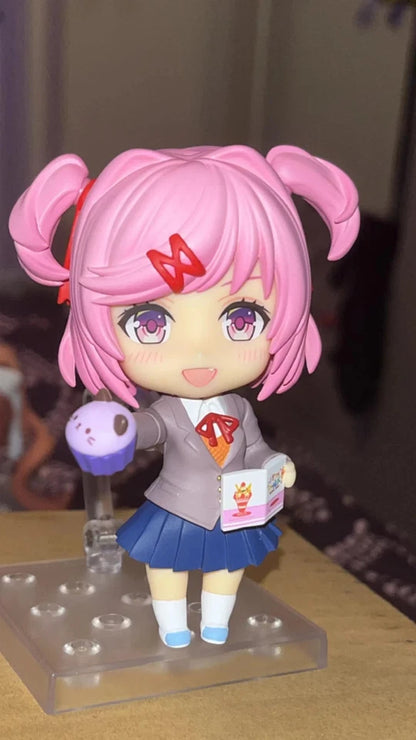 Natsuki Doki Doki Literature Club! Adjustable Kawaii Anime Figure PVC 4" [Boxed]