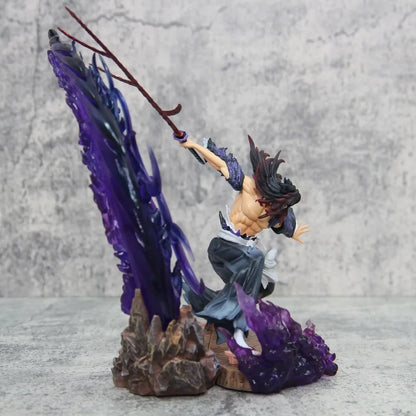 Kokushibo Upper Moon One Demon Slayer Anime Action Figure PVC 8.6" [No Box : Battery Powered]