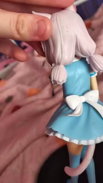 Chocola & Vanilla Maid Outfit Nekopara Anime Figure Model Statue PVC 7" [Boxed]