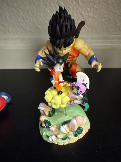Childhood Goku & Chi-Chi Dragon Ball Anime Figure Model Statue PVC 5.5" [Boxed]