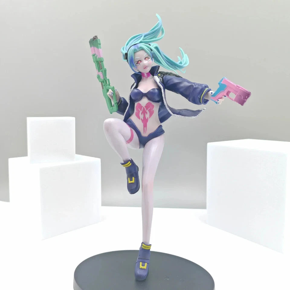 Rebecca The Destroyer Cyberpunk Edgerunners Popular Anime Figure PVC 9" [Boxed]