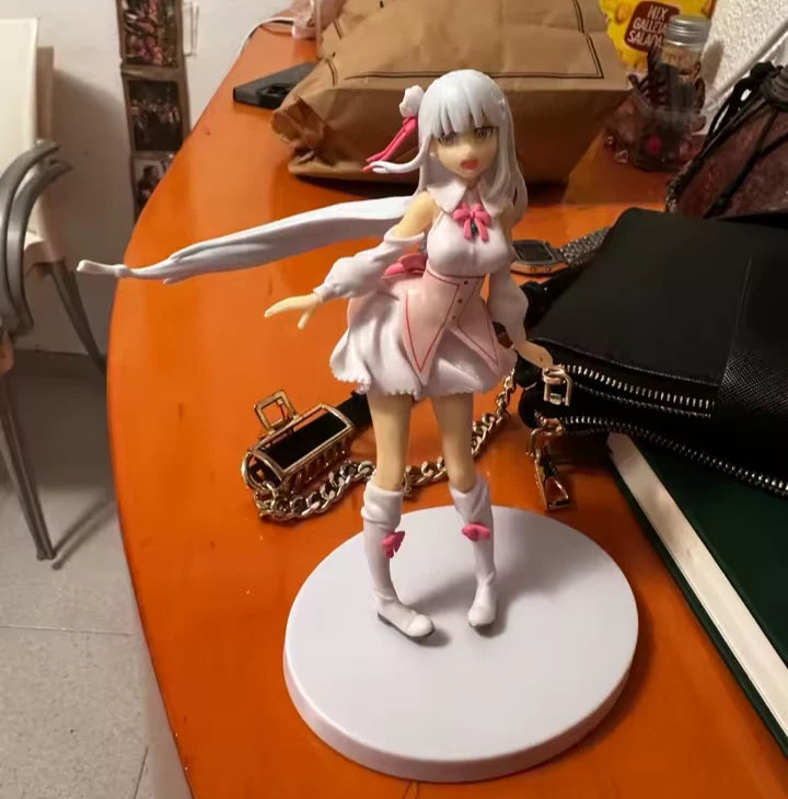 Emilia Memory Snow Ver. Re:Zero Kawaii Anime Figure Model Statue PVC 6" [Boxed]