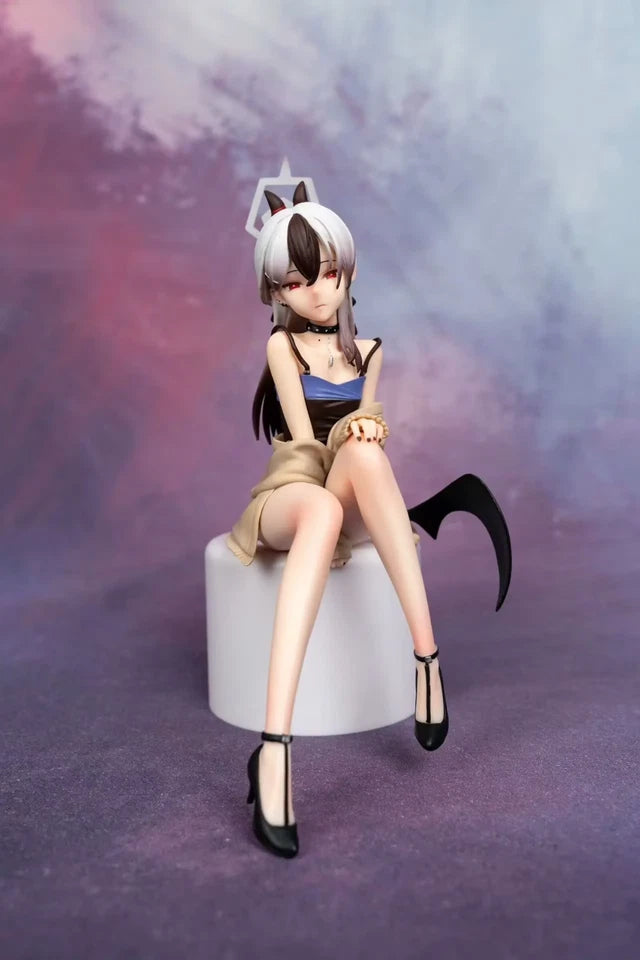Onikata Kayoko Sitting Blue Archive RPG Kawaii Anime Figure PVC 6.2" [No Box]