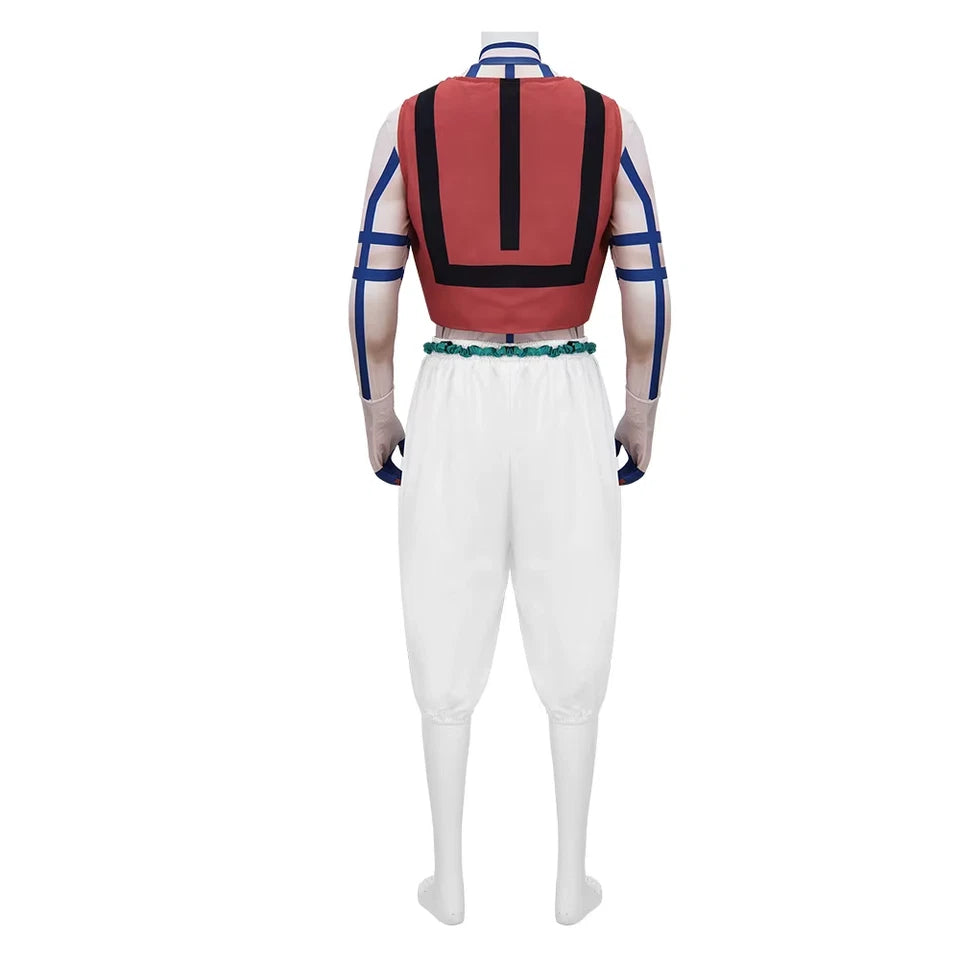 Akaza Cosplay Demon Slayer Full Set: Gloves, Vest, Pants, Shirt, & Tassels DM SZ