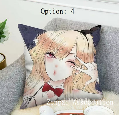 Marin My Dress-Up Anime Kawaii Soft Pillow Cushion Cover 1.5 x 1.5 ft