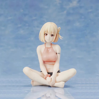 Chisato Nishikigi Beachwear Lycoris Recoil Anime Kawaii Figure PVC 4.5" [No Box]