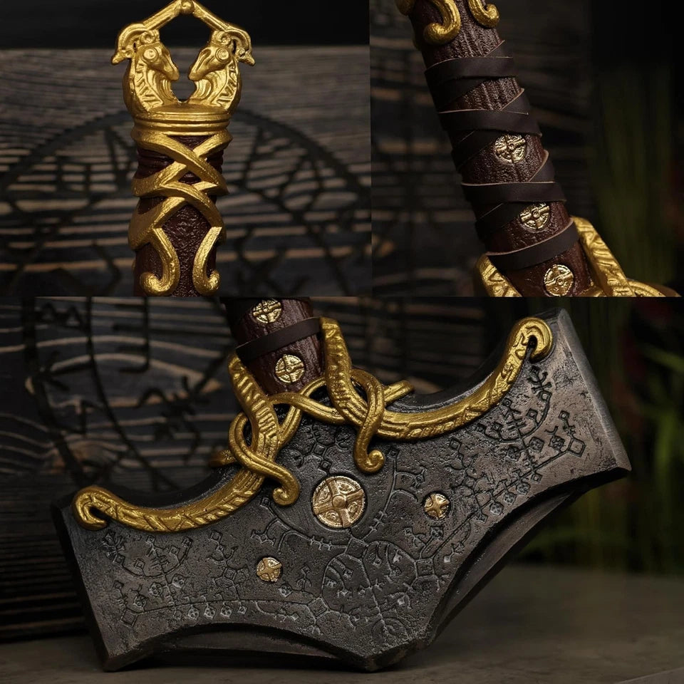 Kratos Mjolnir Thor's Hammer God of War RPG Cosplay Toy 15" [Boxed] *No Glow*