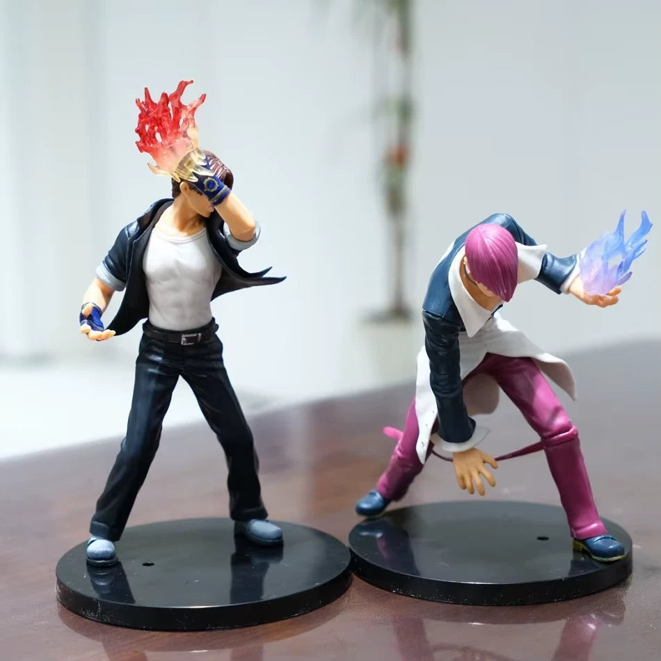 Kyo Kusanagi & Iori Yagami The King of Fighters Classic Figure Model Statue PVC [No Box]