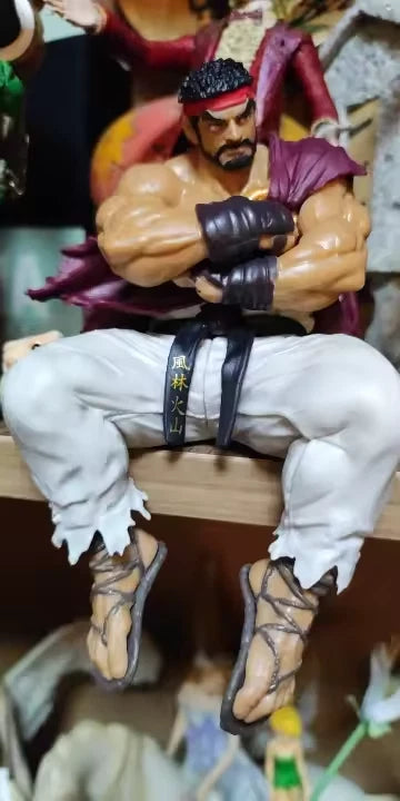 Ryu Beard Ver. Street Fighter Noodle Stopper Figure Model Statue PVC 5.5" [Boxed]