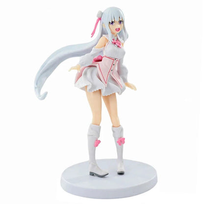 Emilia Memory Snow Ver. Re:Zero Kawaii Anime Figure Model Statue PVC 6" [Boxed]