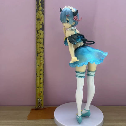 Rem Succubus Re: Zero Anime Kawaii Petite Figure PVC 8" [No Box]