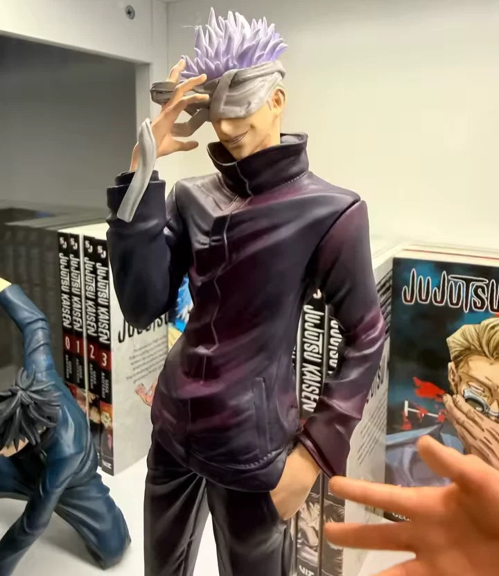 Satoru Gojo Blindfold Jujutsu Kaisen Anime Figure Model Statue PVC 12" [Boxed]